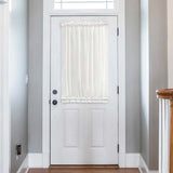 Ellis Stacey 1.5" Rod Pocket High Quality Fabric Solid Color Door Panel Ice Cream