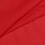 Ellis Stacey 1.5" Rod Pocket High Quality Fabric Solid Color Window Tailored Tier Pair Red