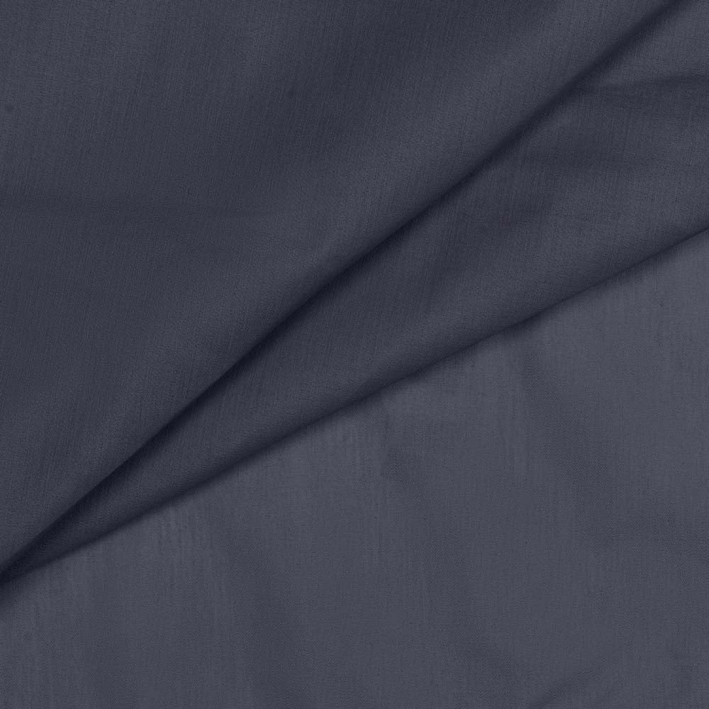 Ellis Stacey 1.5" Rod Pocket High Quality Fabric Solid Color Window Tailored Tier Pair Navy