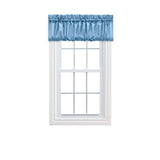 Ellis Stacey 1.5" Rod Pocket High Quality Fabric Solid Color Window Balloon Valance 60"x15" Slate