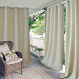 Elrene Home Fashions Connor Solid Light Filtering Single Grommet Curtain Panel 52" x 108" Taupe