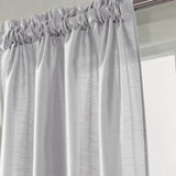 RT Designers Collection Nikki Premium Rod Pocket Curtain Panel 54" x 84" Silver