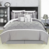 Chic Home Vermont Bed In A Bag Comforter Set With Sheet Set - 12-Piece - Queen 90 x 90