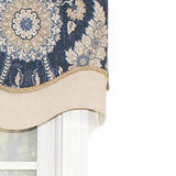 Wakeshire Glory All Season 3" Rod Pocket Valance 50" x 16" Indigo by RLF Home
