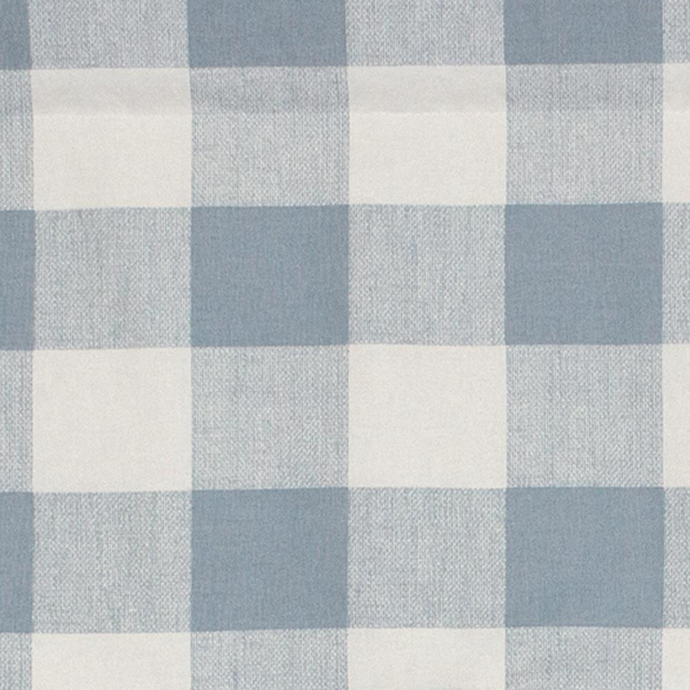 Grande Check Regal Style 3" Rod Pocket Valance 50" x 17" Blue by RLF Home