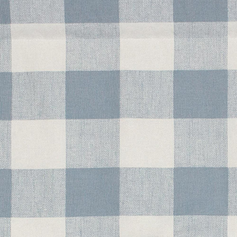 Grande Check Regal Style 3" Rod Pocket Valance 50" x 17" Blue by RLF Home