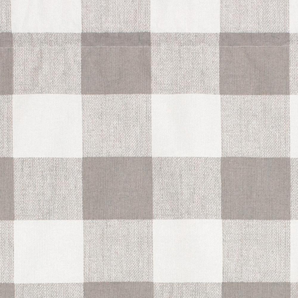 Grande Check Regal Style 3" Rod Pocket Valance 50" x 17" Taupe by RLF Home