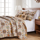 Greenland Home Fashion Andorra Quilt And Pillow Sham Set - Multi