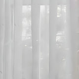 Commonwealth Habitat Hathaway Scroll Motif Tailored Sheer Window Panel - White