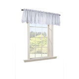 Habitat Hathaway Scroll Motif Double Scalloped Valance - 54x17", Cream