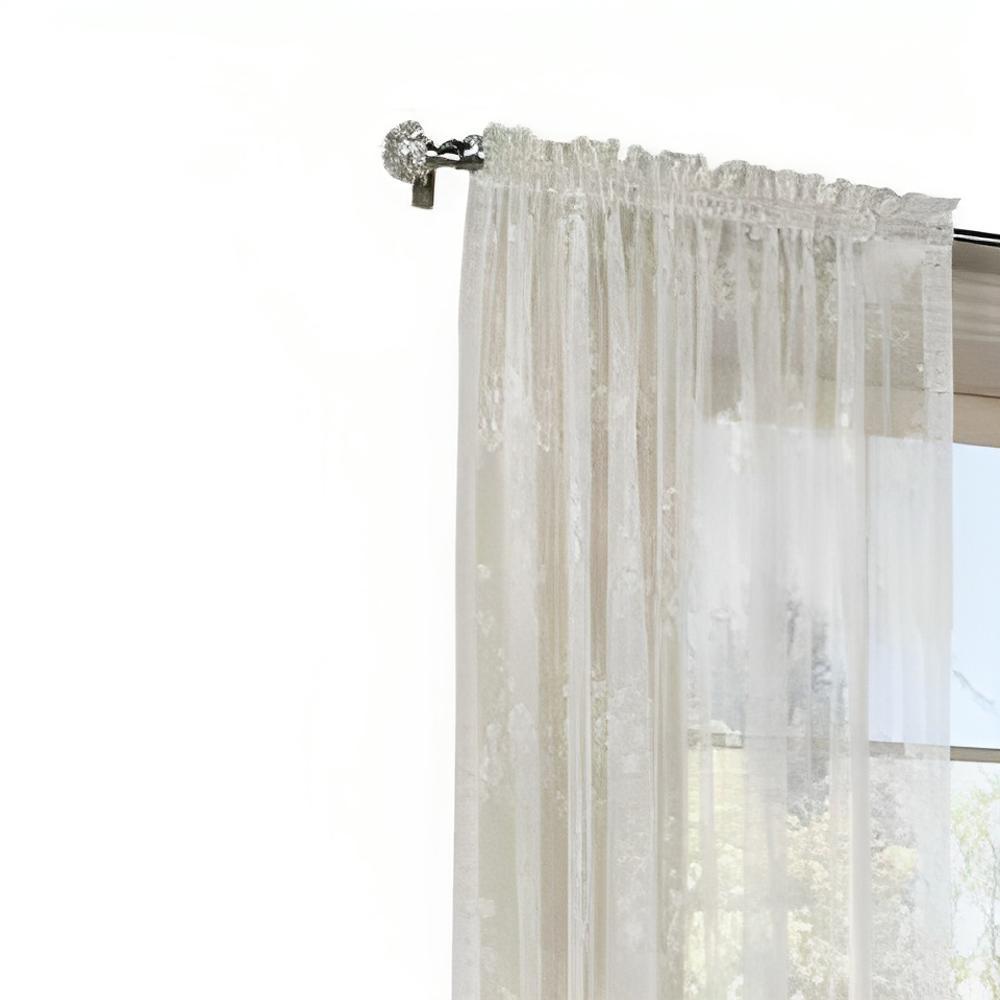 Commonwealth Habitat Mona Lisa Jacquard Lace Tailored Sheer Panel - 56x54"