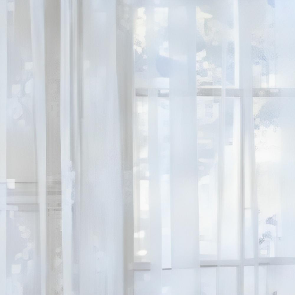 Commonwealth Habitat Mona Lisa Jacquard Lace Tailored Sheer Panel - White