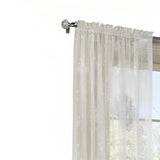 Commonwealth Habitat Mona Lisa Jacquard Lace Tailored Sheer Panel - 56x54"