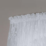 Commonwealth Habitat Mona Lisa Jacquard Lace Tailored Balloon Rod Pocket Curtain Panel - 56x63"