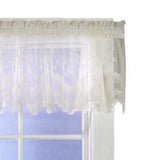 Habitat Mona Lisa Jacquard Scalloped Lace Tailored Valance - 56x15", Shell