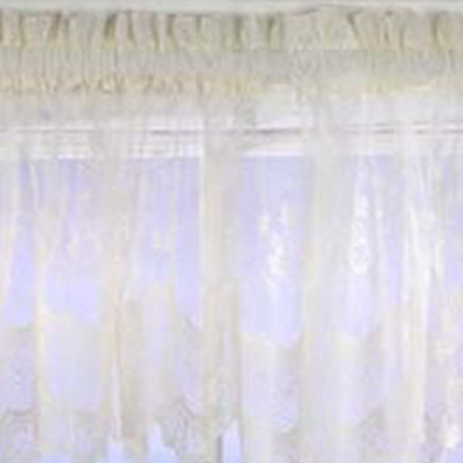 Habitat Mona Lisa Jacquard Scalloped Lace Tailored Valance - 56x15", Shell