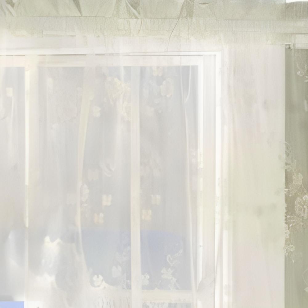 Commonwealth Habitat Mona Lisa Jacquard Scalloped Lace Swag Pair - 72x32"