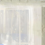 Commonwealth Habitat Mona Lisa Jacquard Scalloped Lace Swag Pair - 72x32"