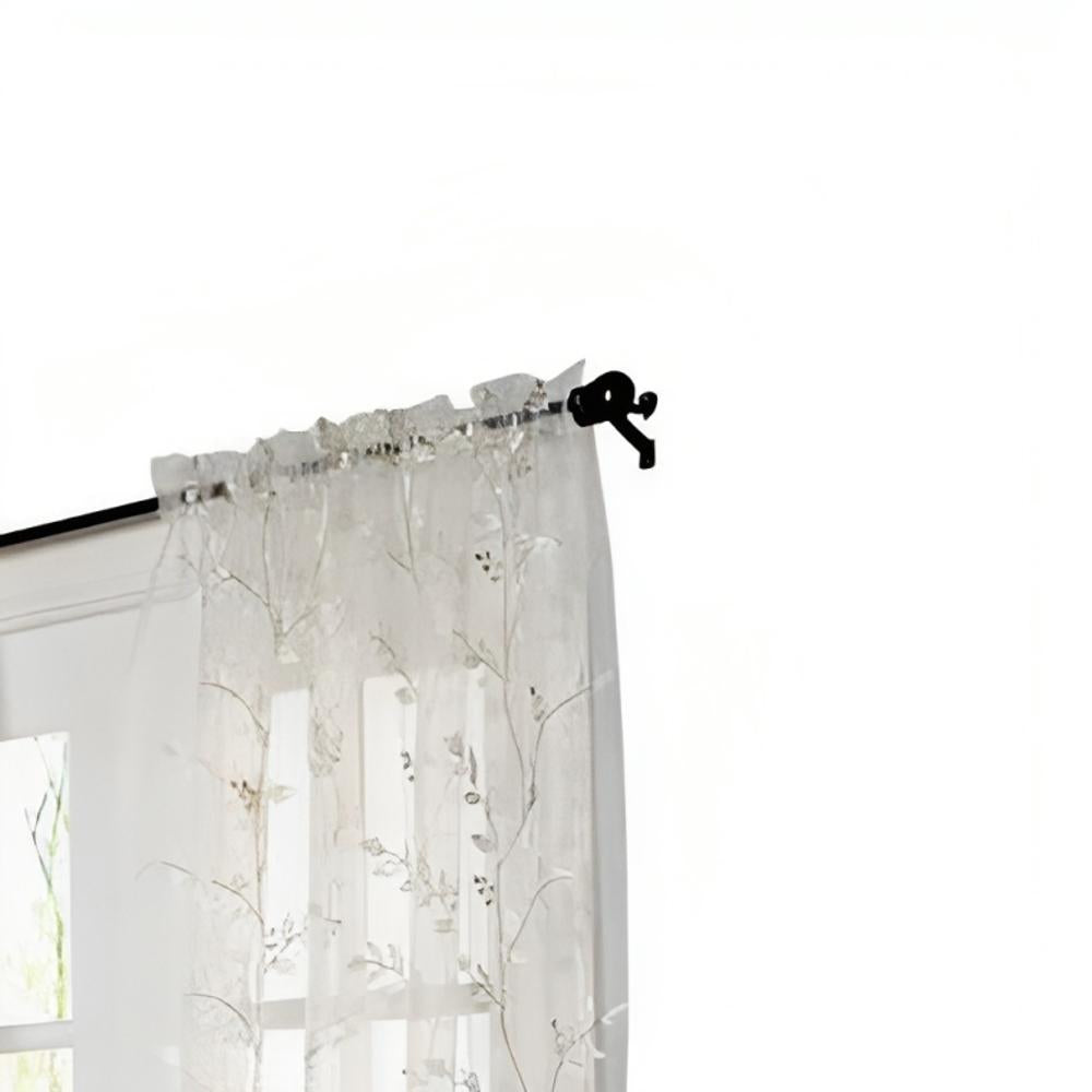 Commonwealth Habitat Venice An Embroidered Sheer Tailored Window Panel - White