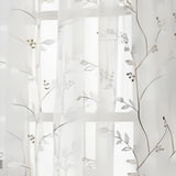 Commonwealth Habitat Venice An Embroidered Sheer Tailored Window Panel - White