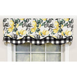 El Limon Glory 3in Rod Pocket Layered Window Valance 50in x 16in by RLF Home