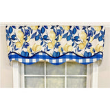 El Limon Glory 3in Rod Pocket Layered Window Valance 50in x 16in by RLF Home