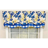 El Limon Glory 3in Rod Pocket Layered Window Valance 50in x 16in by RLF Home