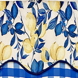 El Limon Glory 3in Rod Pocket Layered Window Valance 50in x 16in by RLF Home