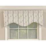 Go Getter Cornice 3" Rod Pocket Window Valance 50" x 17" Blue by RLF Home