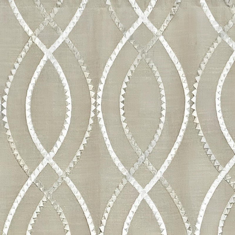 Fast Driver Cornice 3" Rod Pocket Window Valance 50" x 17" Pearl by RLF Home