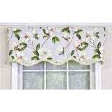 Magnolia Ruffled Provance Valance 3in Rod Pocket 50in x 17in by RLF Home