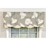 Calla Petticoat Valance 3in Rod Pocket Contrast Bottom Fabric 50in x 15in by RLF Home