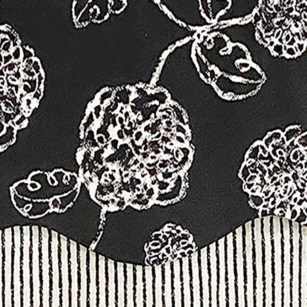 Pouf Floral Glory 3in Rod Pocket Layered Window Valance 50in x 16in by RLF Home