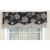 Pouf Floral Glory 3in Rod Pocket Layered Window Valance 50in x 16in by RLF Home