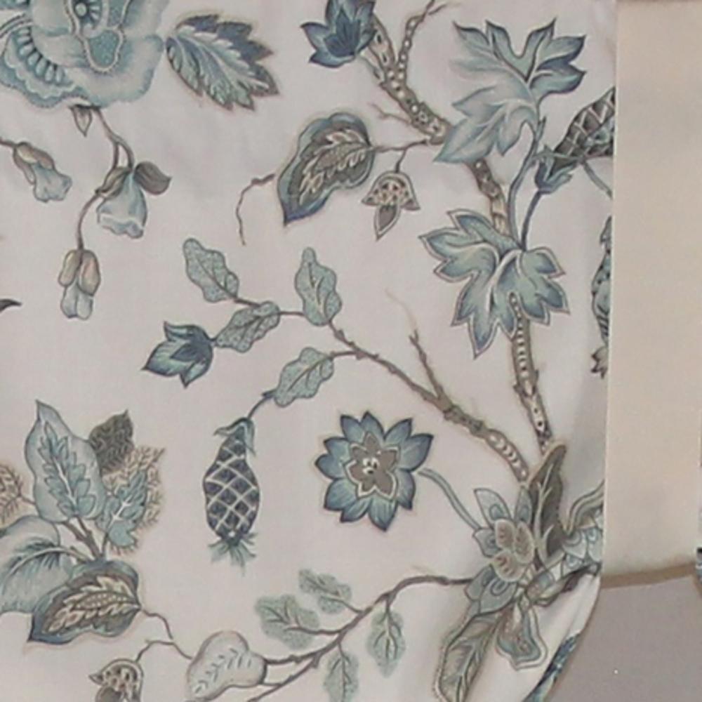 Gianna Suspender 3in Rod Pocket Ribbon Tie Window Valance 50in x 17in by RLF Home