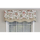 Gianna Glory 3in Rod Pocket Layered Window Valance 50in x 16in by RLF Home