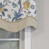 Gianna Glory 3in Rod Pocket Layered Window Valance 50in x 16in by RLF Home
