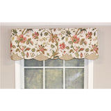 Gianna Petticoat 3in Rod Pocket Contrast Bottom Fabric Valance 50in x 15in by RLF Home