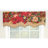 Queensland D-Regal 3" Rod Pocket Contrast fabric Valance 50" x 17" by RLF Home