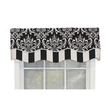 Ozbourne Glory 3in Rod Pocket Layered Window Valance 50in x 16in by RLF Home
