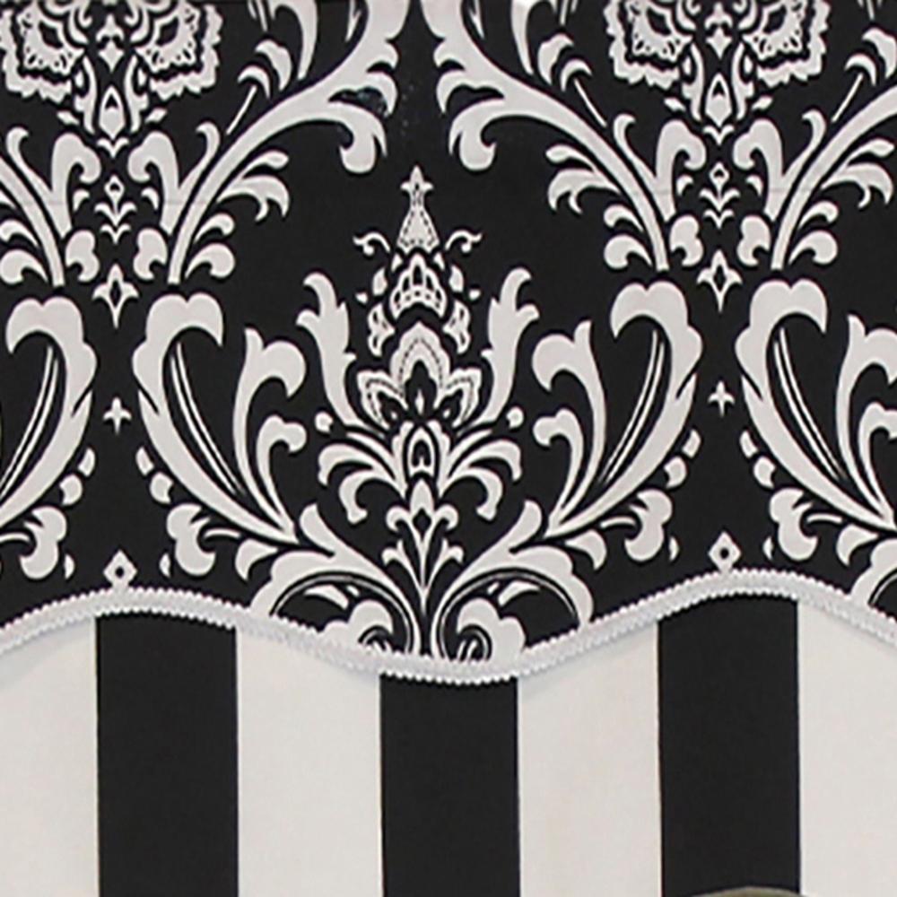 Ozbourne Glory 3in Rod Pocket Layered Window Valance 50in x 16in by RLF Home