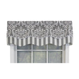 Ozbourne Glory 3in Rod Pocket Layered Window Valance 50in x 16in by RLF Home