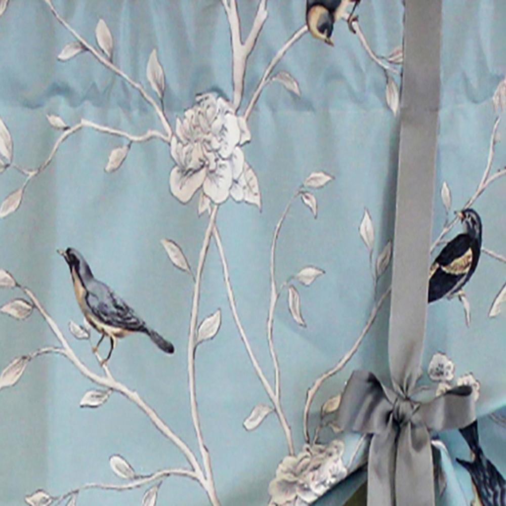 Trend Bird Coordination Ribbon Tie Window Valance 50in x 21in by RLF Home
