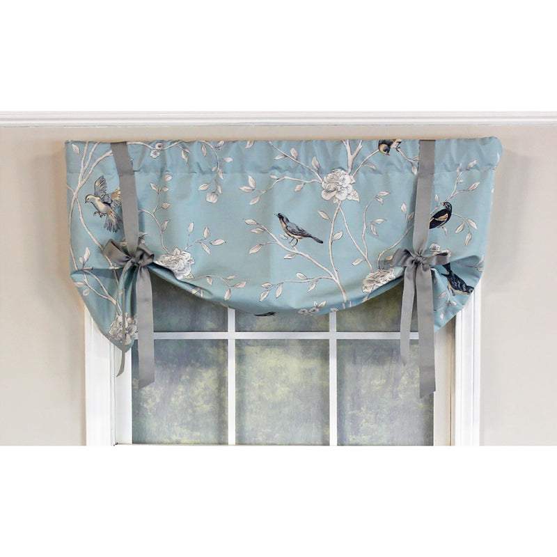 Trend Bird Coordination Ribbon Tie Window Valance 50in x 21in by RLF Home