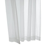 Habitat Rhapsody Voile Sheer Sheer Texture and Supple Drapeability Rod Pocket Light Filtering Curtain Panel White