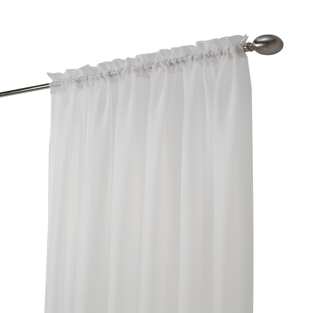 Habitat Rhapsody Voile Sheer Rod Pocket Light Filtering style Allows Natural Light Flow Curtain Panel Shell