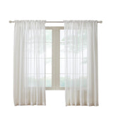 Habitat Rhapsody Voile Sheer Rod Pocket Light Filtering style Allows Natural Light Flow Curtain Panel Shell