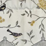 Trend Bird Petticoat with Handmade Buttons Window Valance 50in x 15in by RLF Home