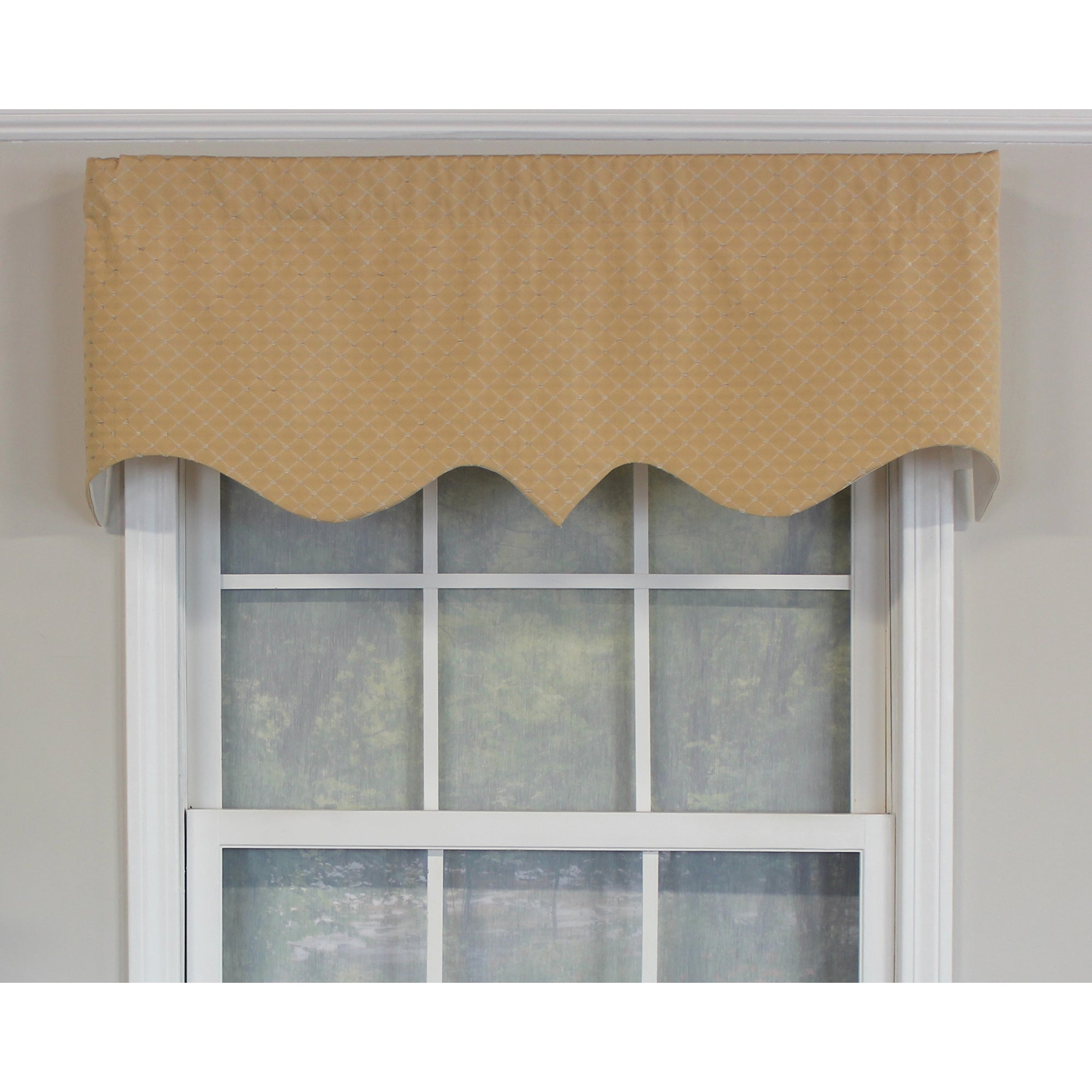 Passat Regal High-Quality 3in Rod Pocket Window Valance 50" x 17" by RLF Home