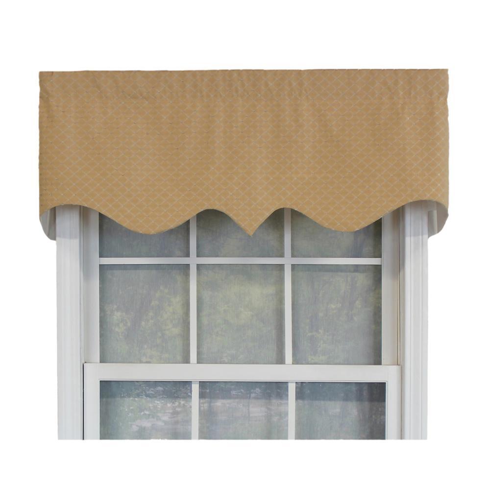 Passat Regal High-Quality 3in Rod Pocket Window Valance 50" x 17" by RLF Home